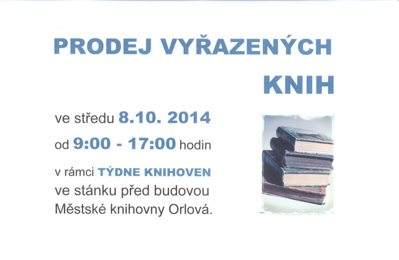 Prodej vyřazených knih