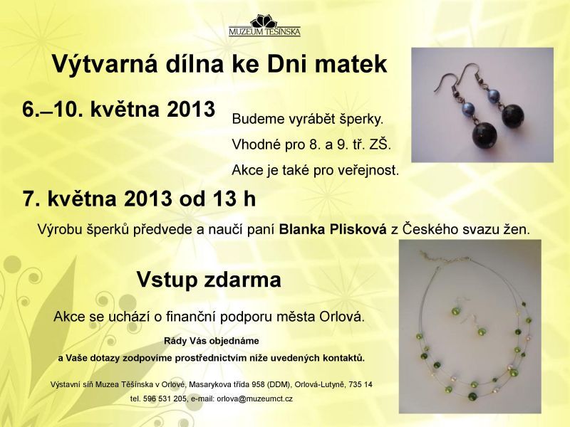 Výtvarná dílna ke Dni matek