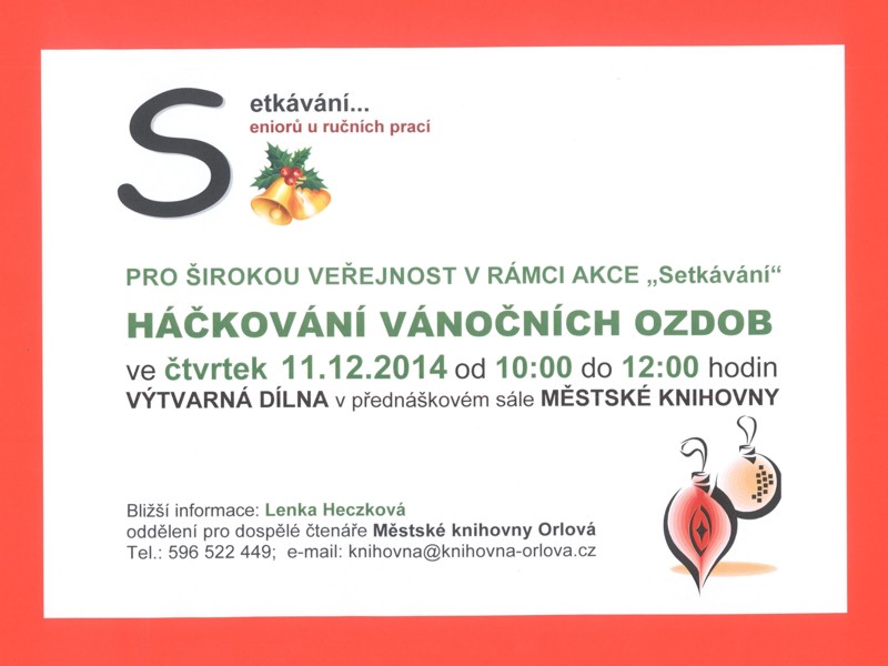 Háčkování vánočních ozdob