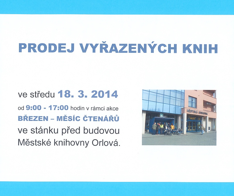 Prodej vyřazených knih