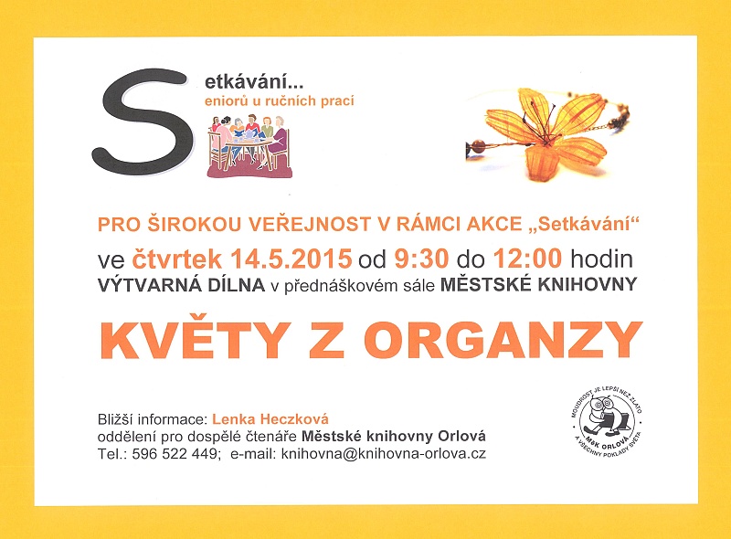 Květy z organzy