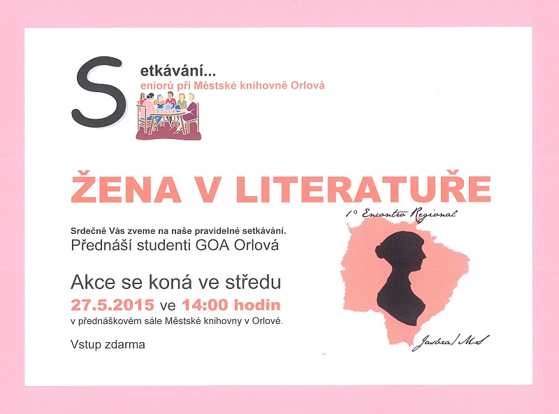 Setkávání seniorů - Žena v literatuře