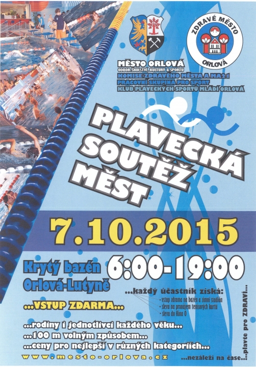 Plavecká soutěž měst 2015