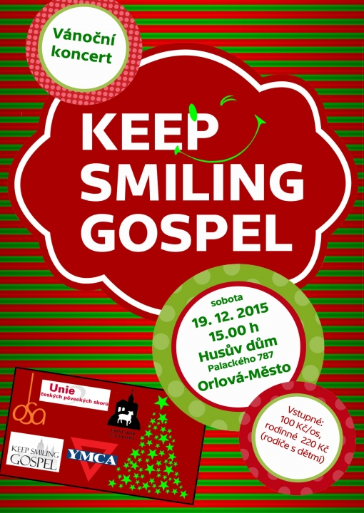 Vánoční koncert Keep Smiling Gospel