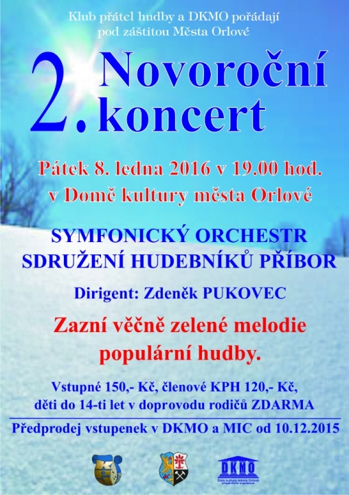 2. Novoroční koncert - Symfonický orchestr sdružení hudebníků Příbor