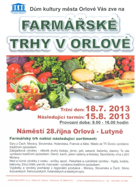 Farmářské trhy v Orlové