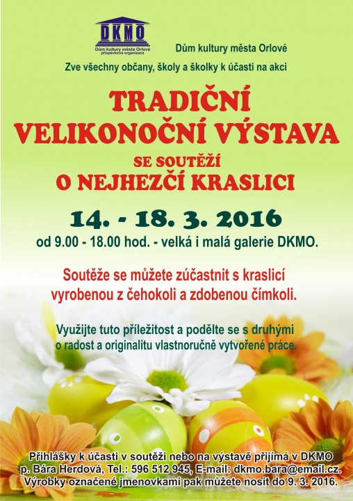 Tradiční velikonoční výstava se soutěží "O nejhezčí kraslici"