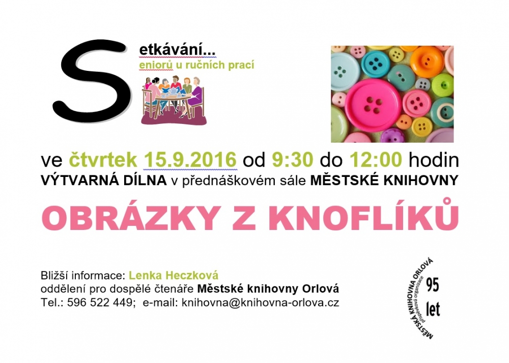 Setkávání u ručních prací: Obrázky z knoflíků