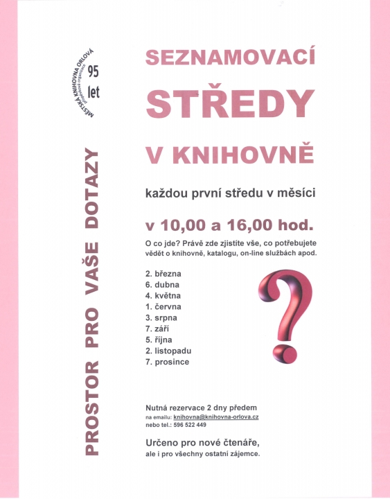 Informační středa v knihovně