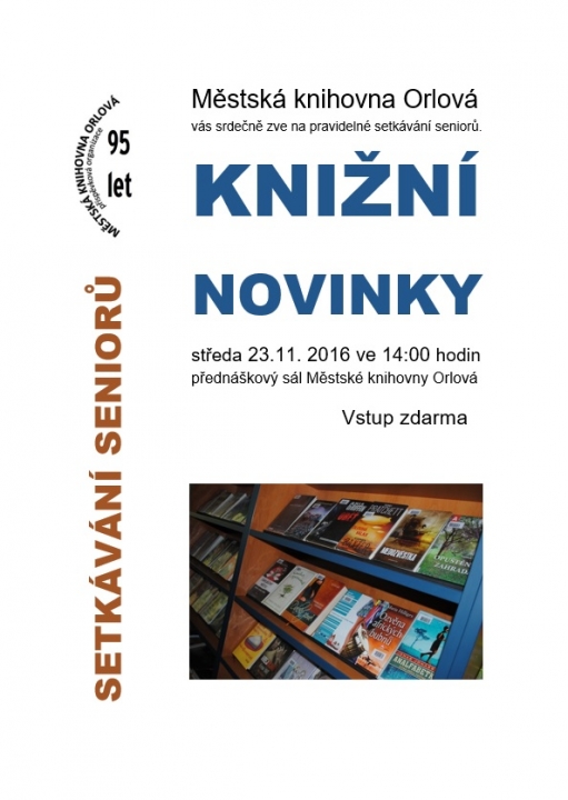 Setkávání seniorů: Knižní novinky
