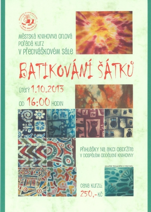 Batikování šátků