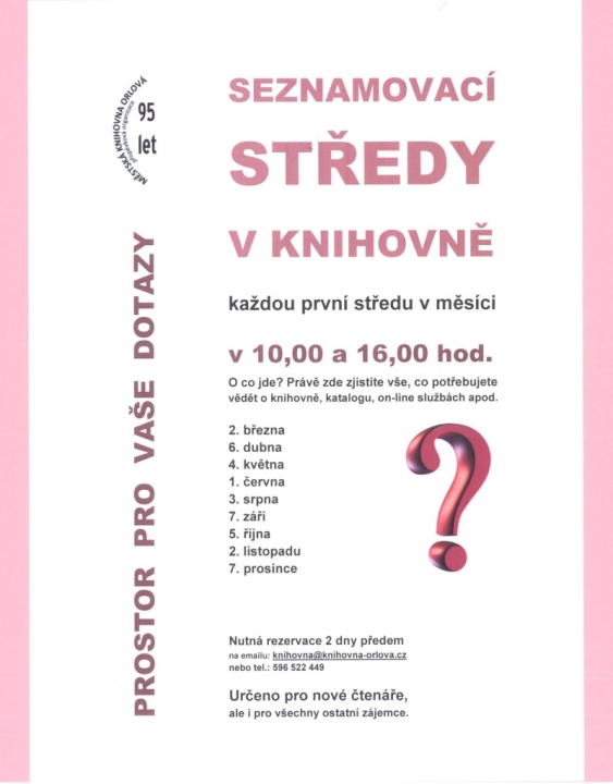 Informační středa v knihovně