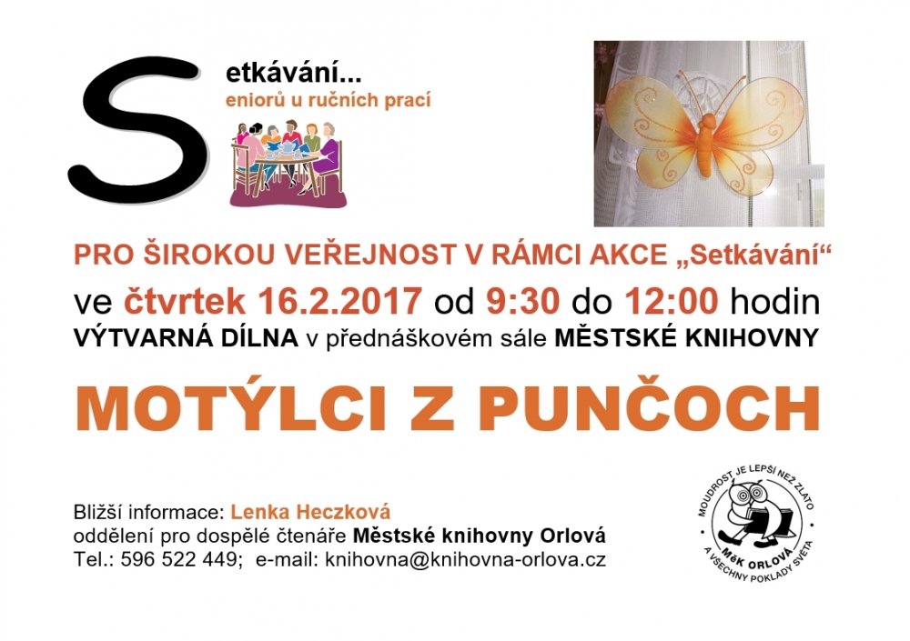 Setkávání u ručních prací: Motýlci z punčoch