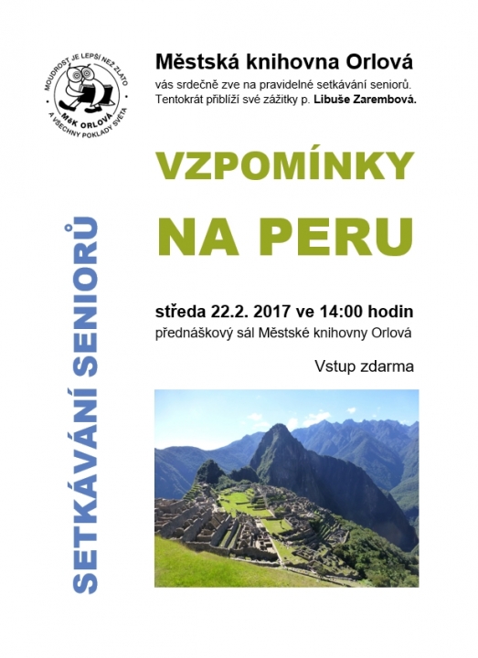 Setkávání seniorů: Vzpomínky na Peru