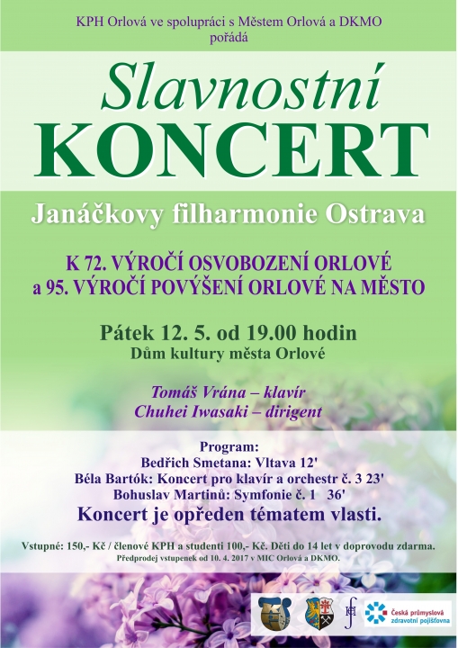 Slavnostní koncert Janáčkovy filharmonie Ostrava