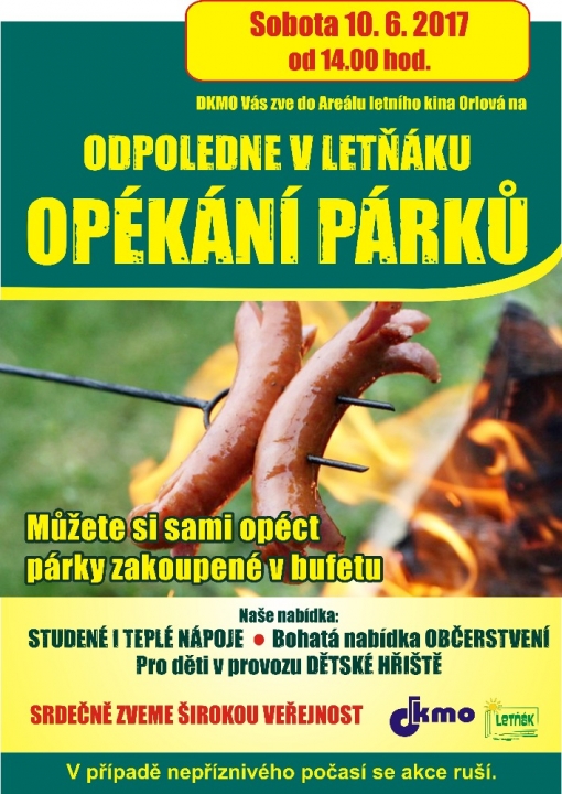 Opékání párků v letním kině