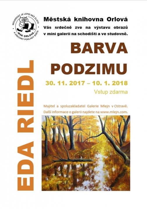 Výstava obrazů Edy Riedla - Barva podzimu