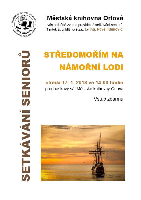 Setkávání seniorů - Středomořím na námořní lodi