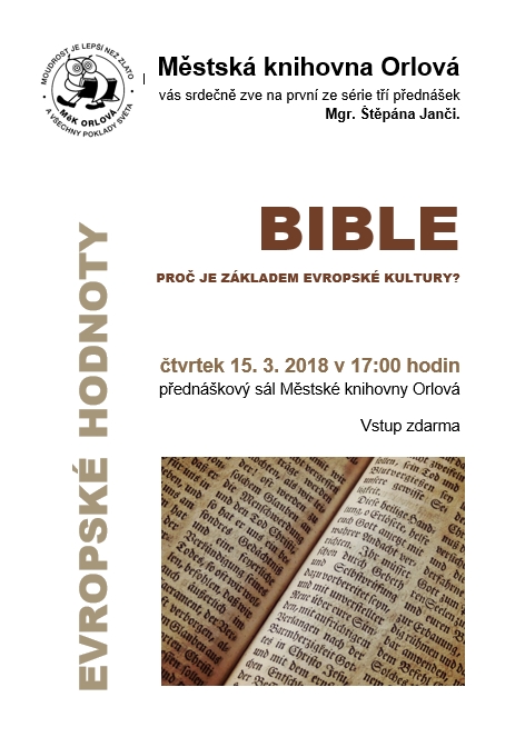 Evropské hodnoty - Bible - proč je základem evropské kultury?