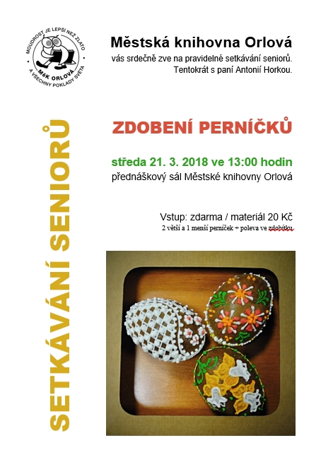 Setkávání seniorů - Zdobení perníčků