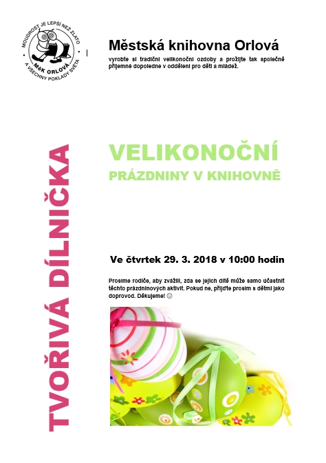 Velikonoční prázdniny v knihovně