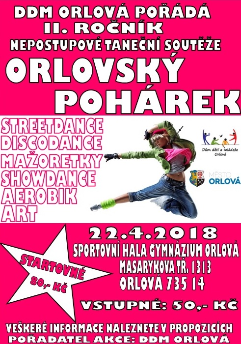 II. ročník taneční soutěže "O orlovský pohárek"