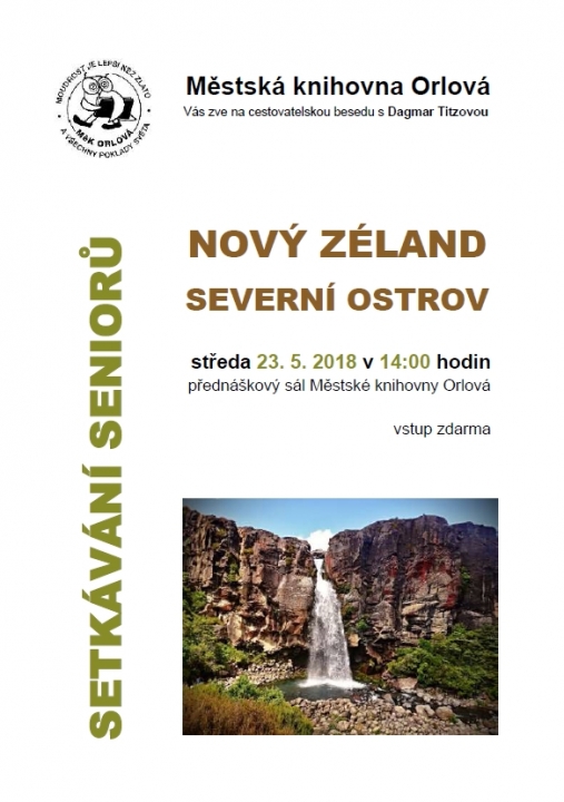 Setkávání seniorů – Nový Zéland, severní ostrov