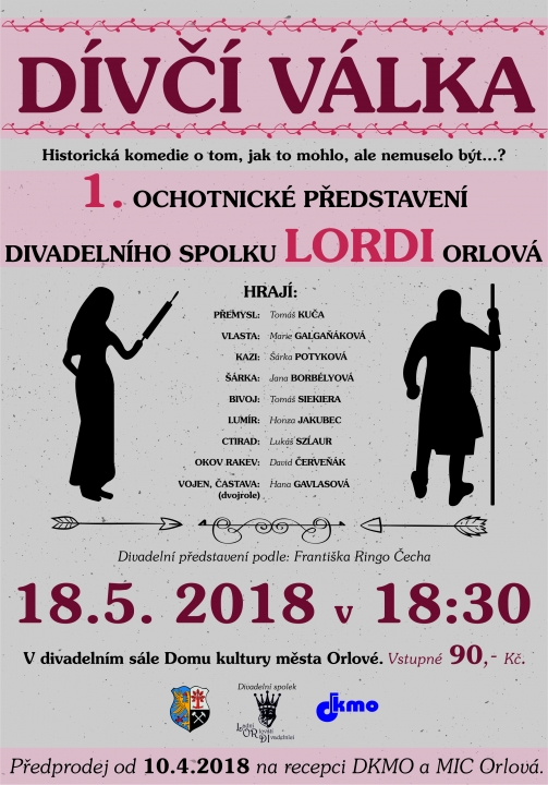 Dívčí válka – 1. ochotnické představení divadelního spolku LORDI Orlová