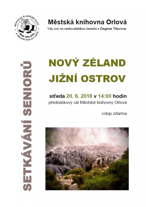 Setkávání seniorů – Nový Zéland, jižní ostrov