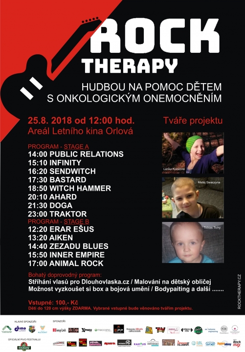 10. ročník Rocktherapy na pomoc onkologicky nemocným dětem