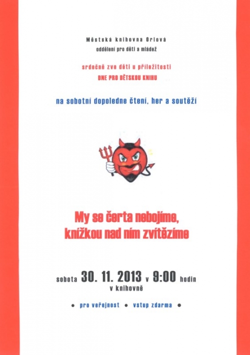 My se čerta nebojíme, knížkou nad ním zvítězíme