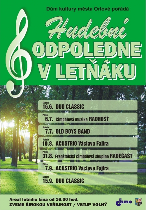 Hudební odpoledne v letním kině – Duo Classic
