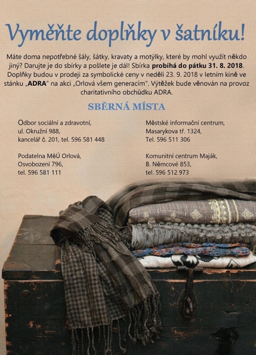 VYMĚŇTE DOPLŇKY V ŠATNÍKU!
