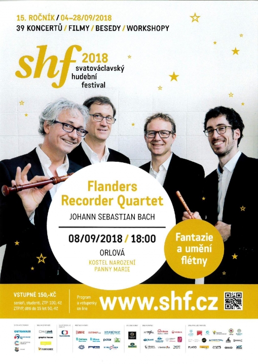 SVATOVÁCLAVSKÝ HUDEBNÍ FESTIVAL - Flanders Recorder Quartet – Johann Sebastian Bach