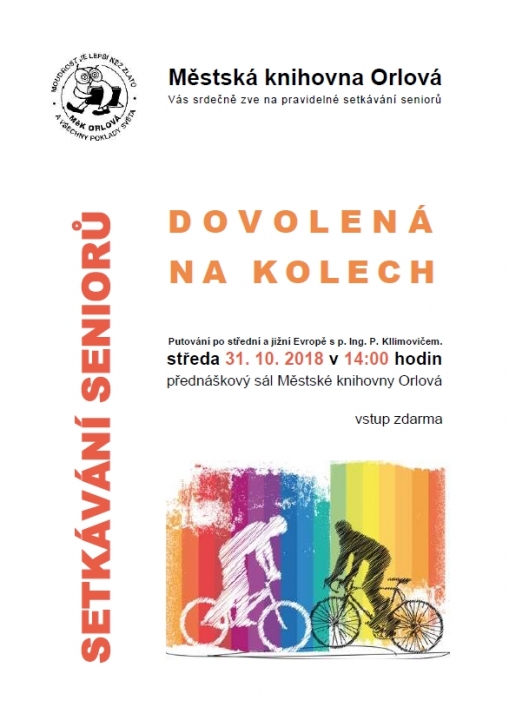Setkávání seniorů – Dovolená na kolech