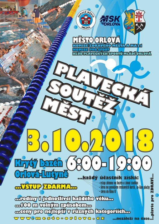 Plavecká soutěž měst 2017