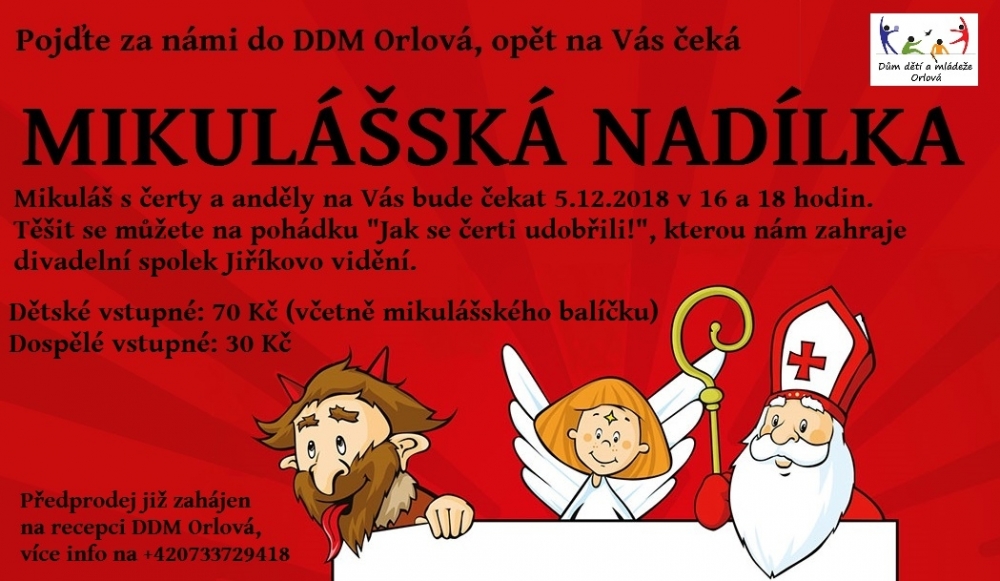 Mikulášská nadílka s pohádkou „Jak se čerti udobřili“