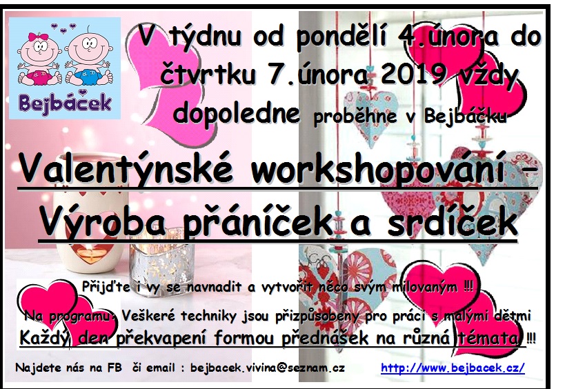 Valentýnské workshopování – Výroba přáníček a srdíček