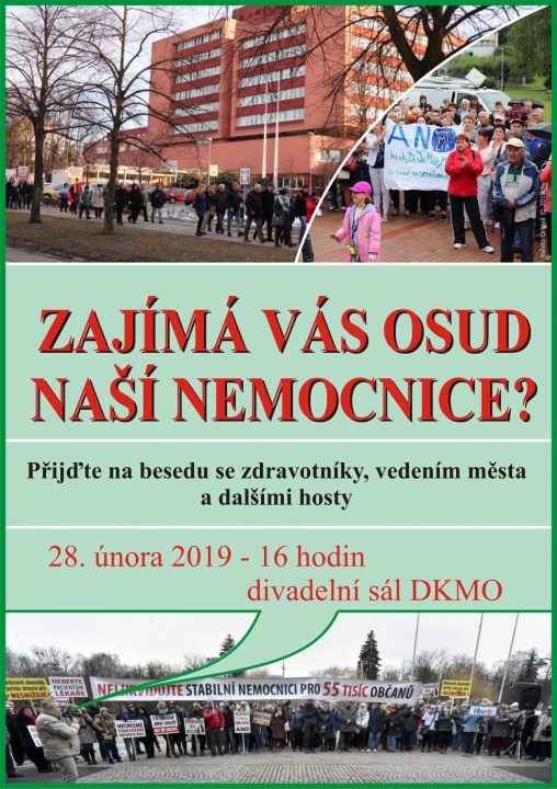 Zajímá Vás osud naší nemocnice?
