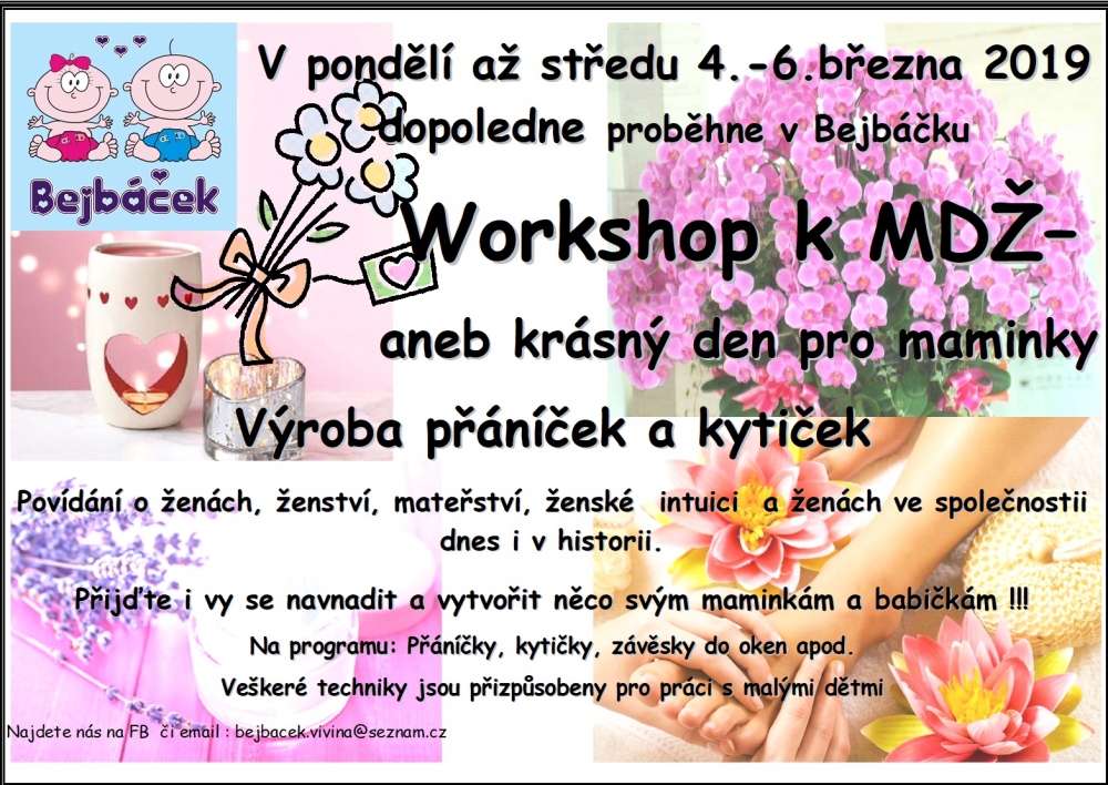 Workshop k MDŽ – aneb krásný den pro maminky