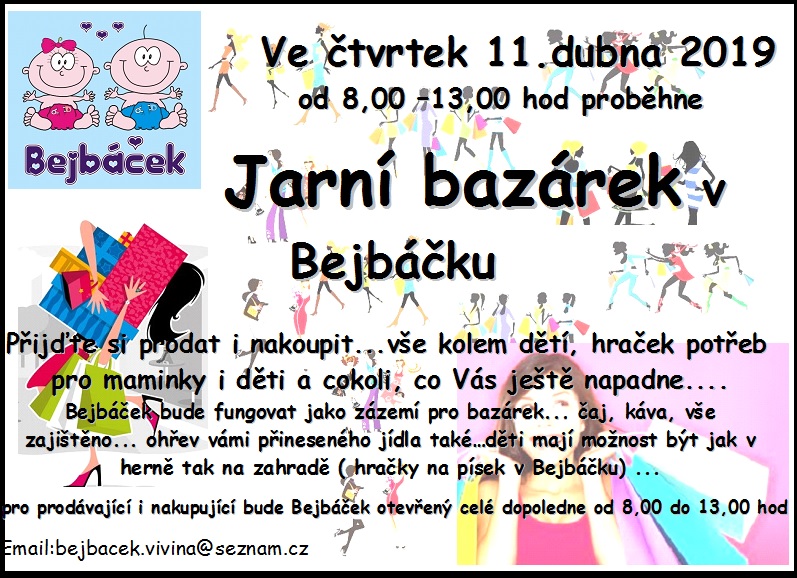 Jarní bazárek v Bejbáčku