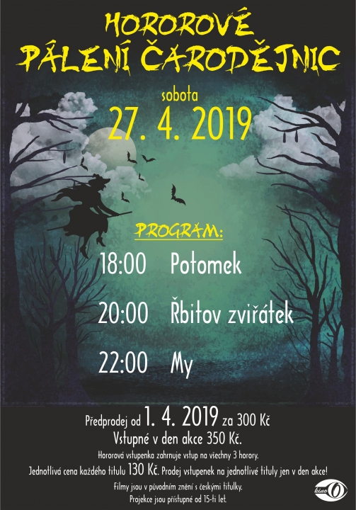 Hororové pálení čarodějnic
