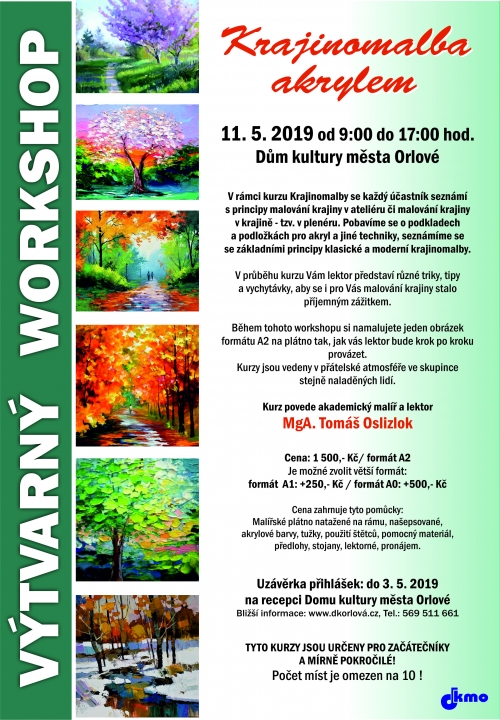 Výtvarný workshop – Krajinomalba akrylem