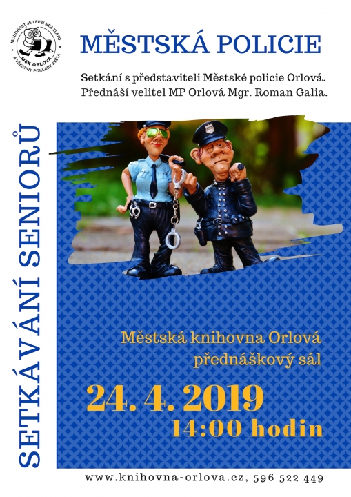 Setkávání seniorů – Setkání s představiteli Městské policie Orlová