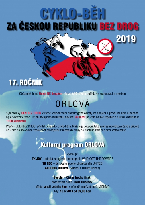 17. ročník Cyklo-běh za Českou republiku bez drog