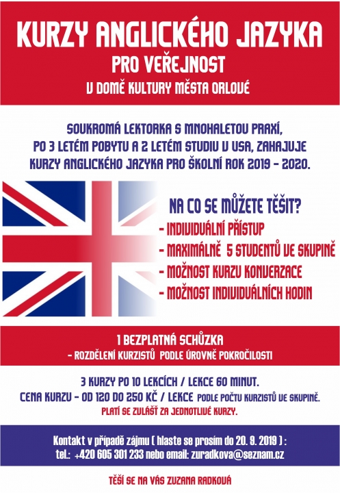 Kurz Anglického jazyka pro veřejnost