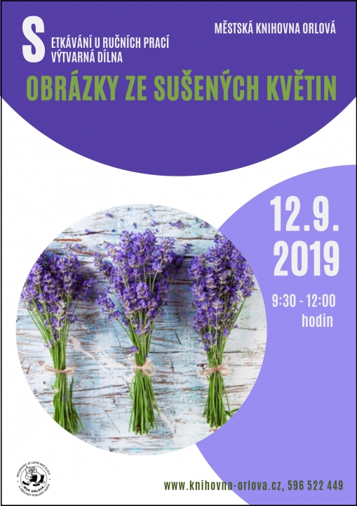Setkávání u ručních prací – Obrázky ze sušených květin
