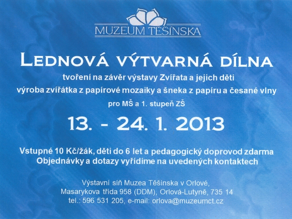 Lednová výtvarná dílna
