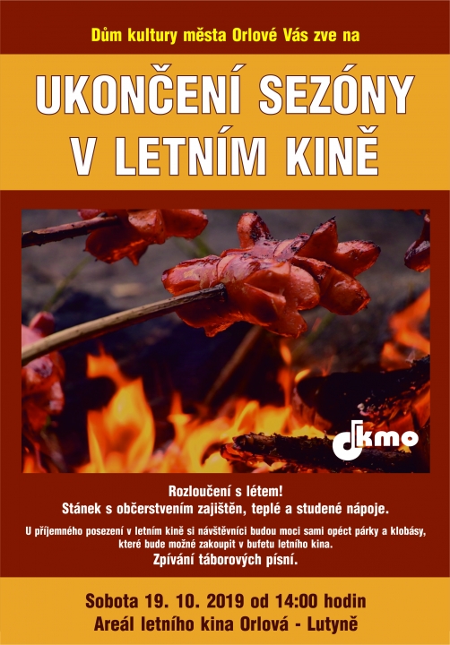 Ukončení sezóny v letním kině – sobota 19. 10. 2019