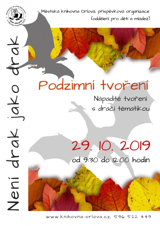 Podzimní tvoření v knihovně – Není drak jako drak